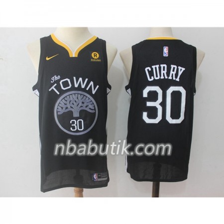 NBA Mænd Trøje Golden State Warriors Stephen Curry 30 Nike 2017-18 Sort Swingman NBA Mænd Trøje Golden State Warriors Stephen Curry 30 Nike 2017-18 Sort Swingman